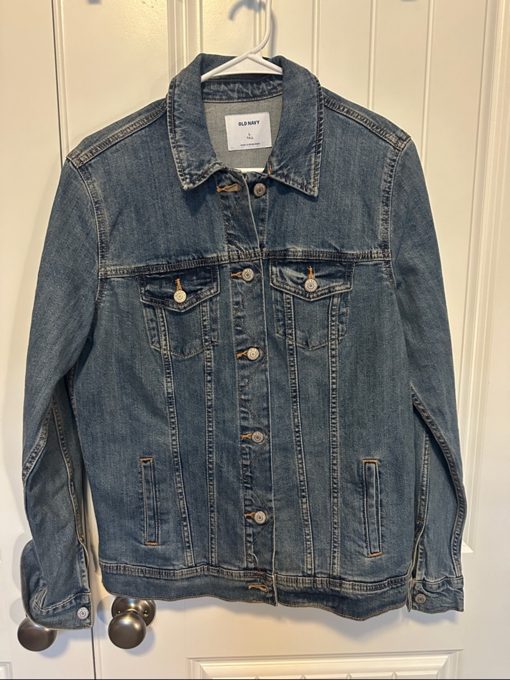 Old Navy Medium Wash Denim Jacket - Blue